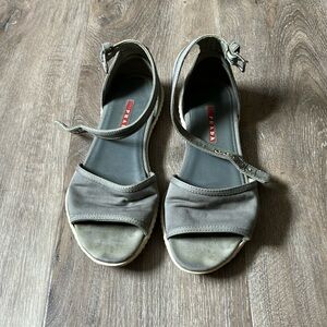 Prada Ankle Strap Sandals